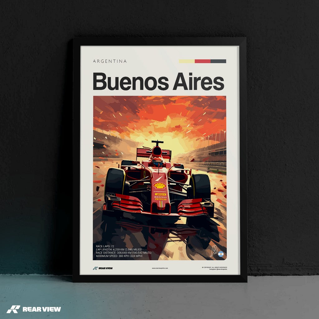 Buenos Aires Race Track - Art Print