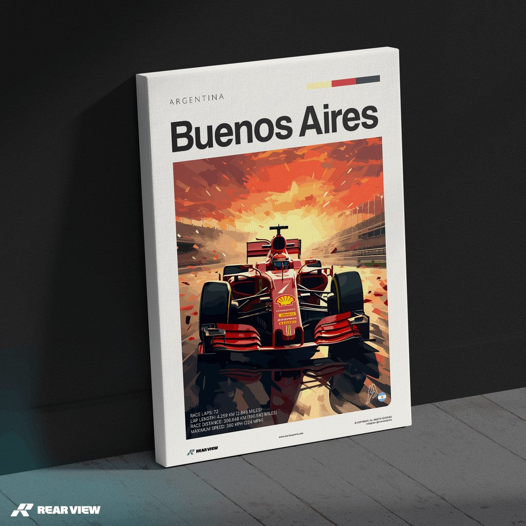 Buenos Aires Race Track - Art Print