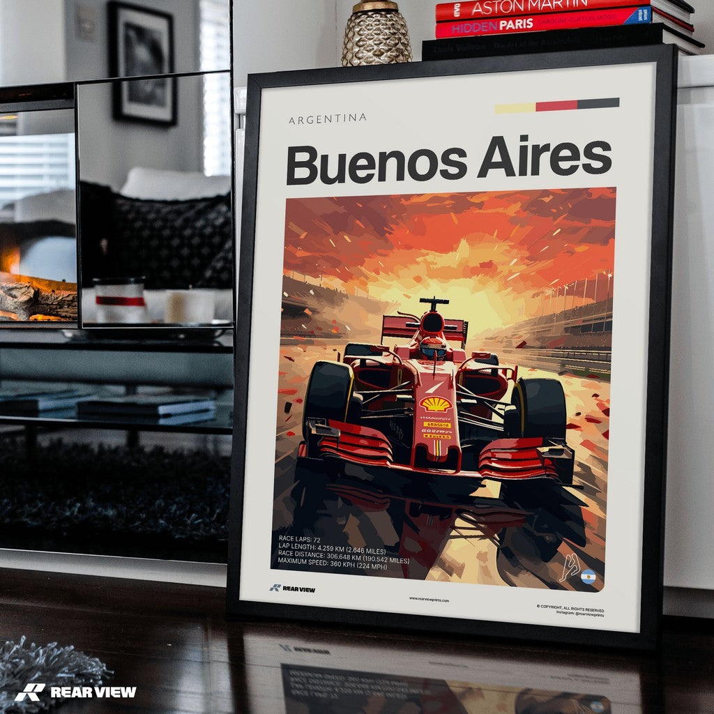 Buenos Aires Race Track - Art Print