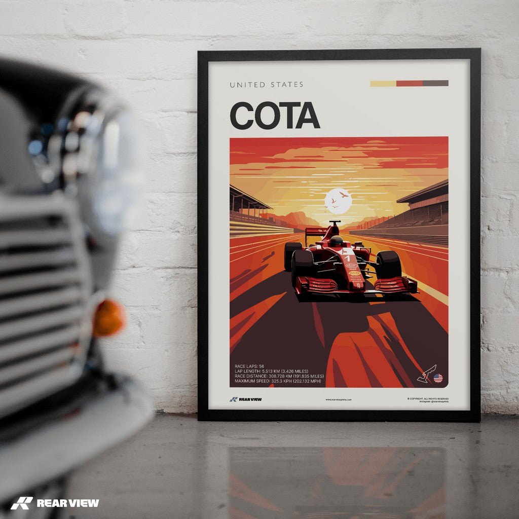 COTA Race Track - Art Print