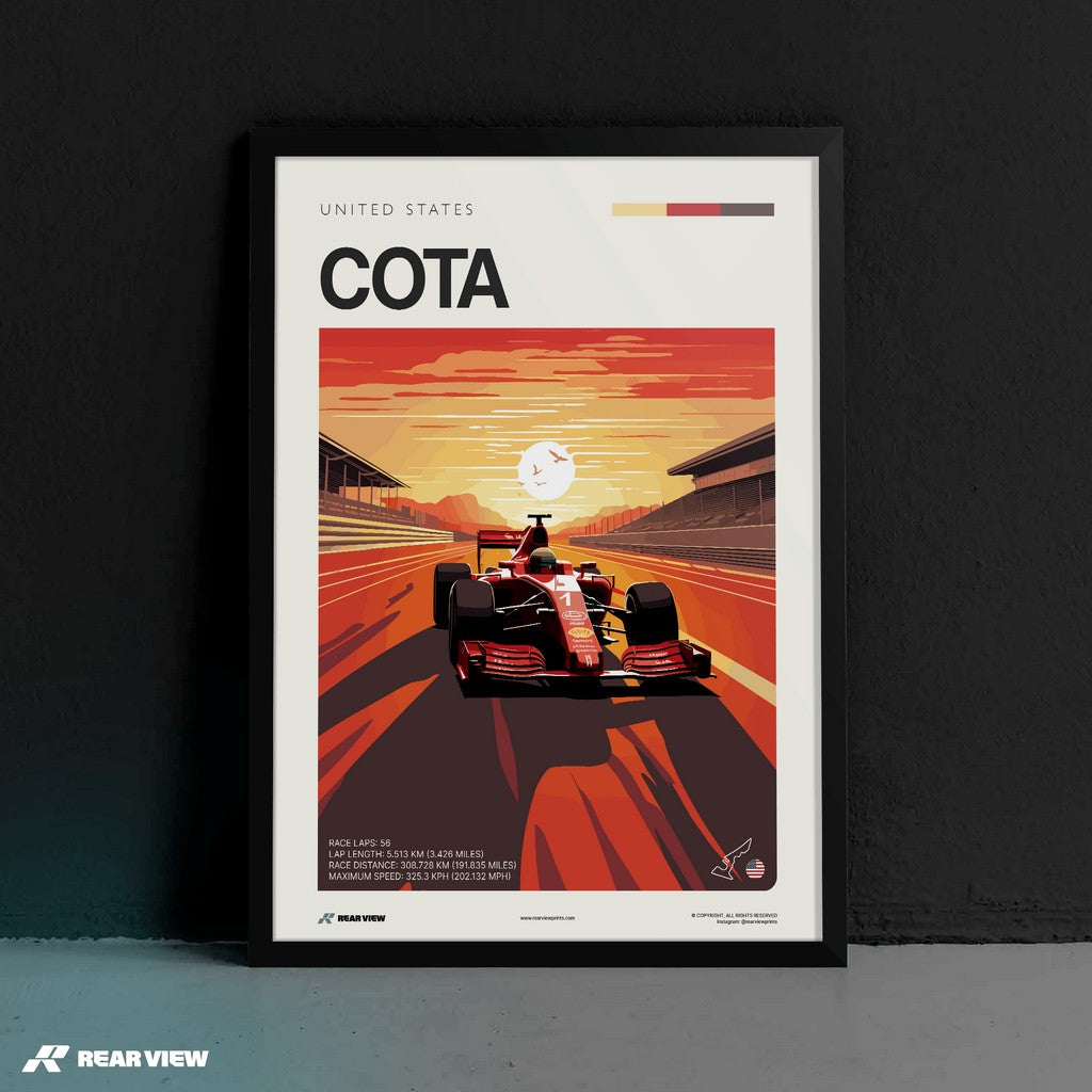 COTA Race Track - Art Print