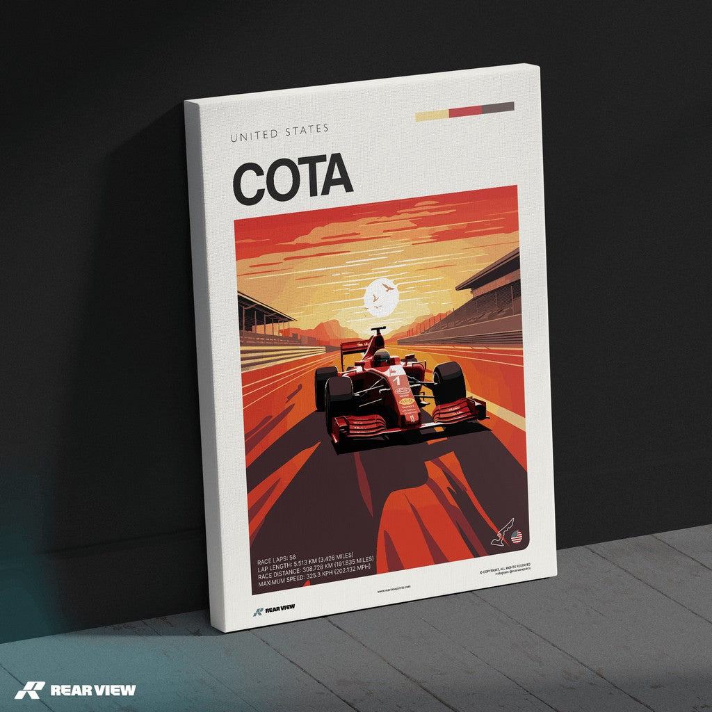 COTA Race Track - Art Print