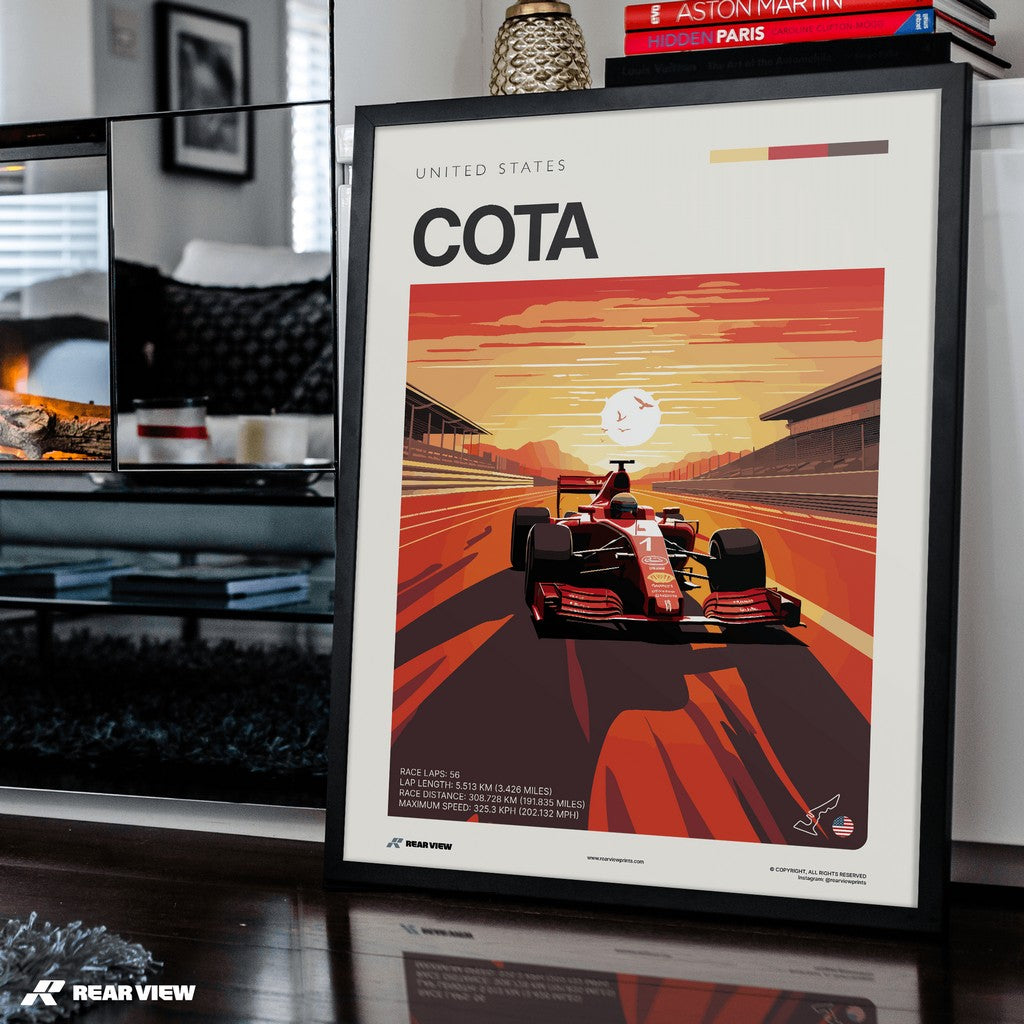 COTA Race Track - Art Print