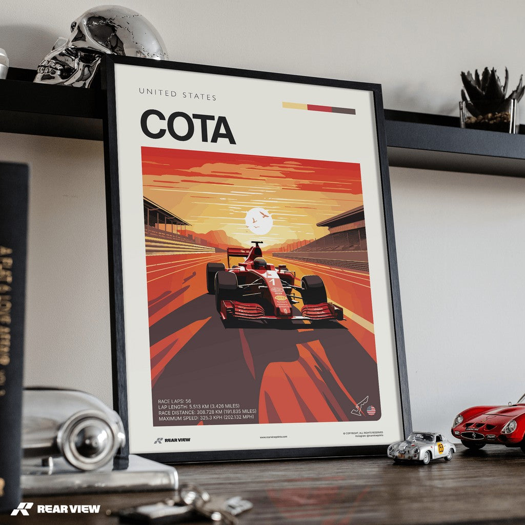 COTA Race Track - Art Print