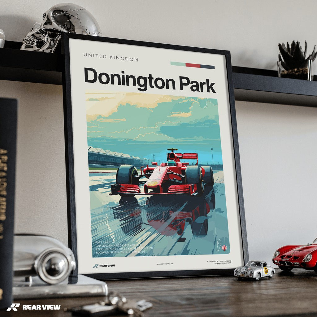 Donington Park Race Track - Art Print