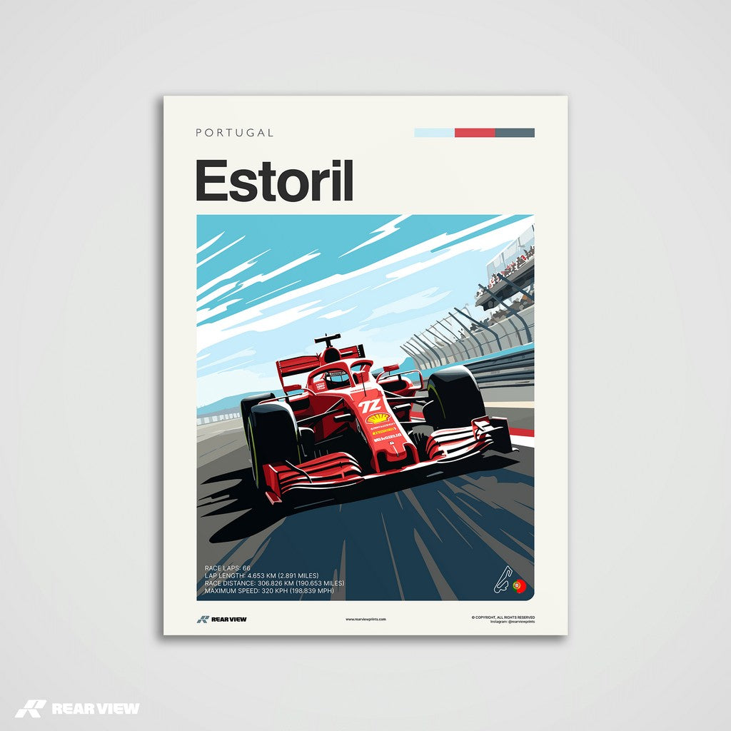 Estoril Race Track - Art Print
