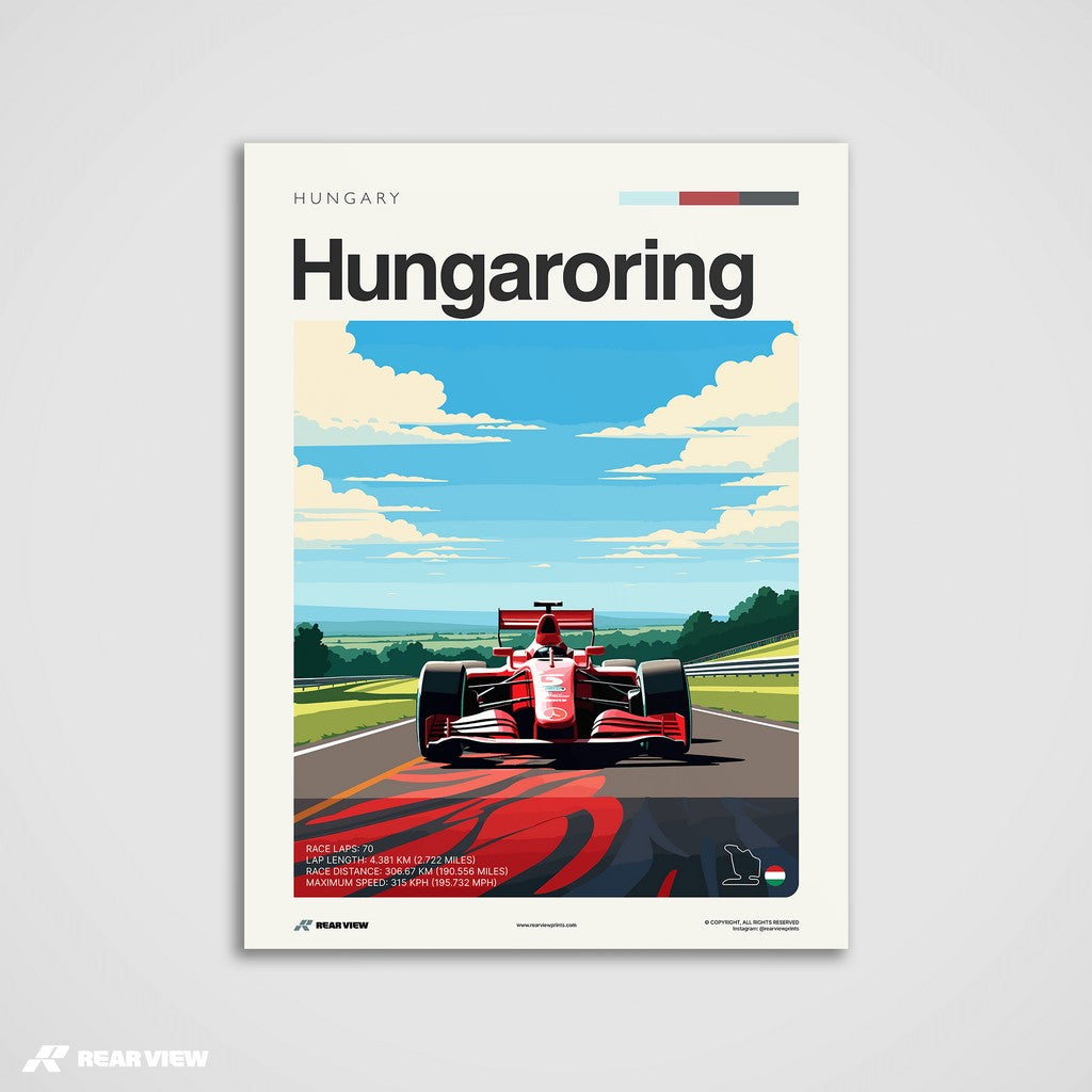 Hungaroring Race Track - Art Print