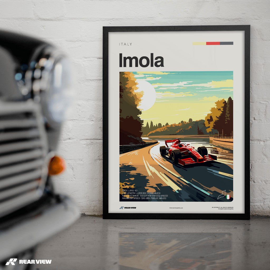 Imola Race Track - Art Print