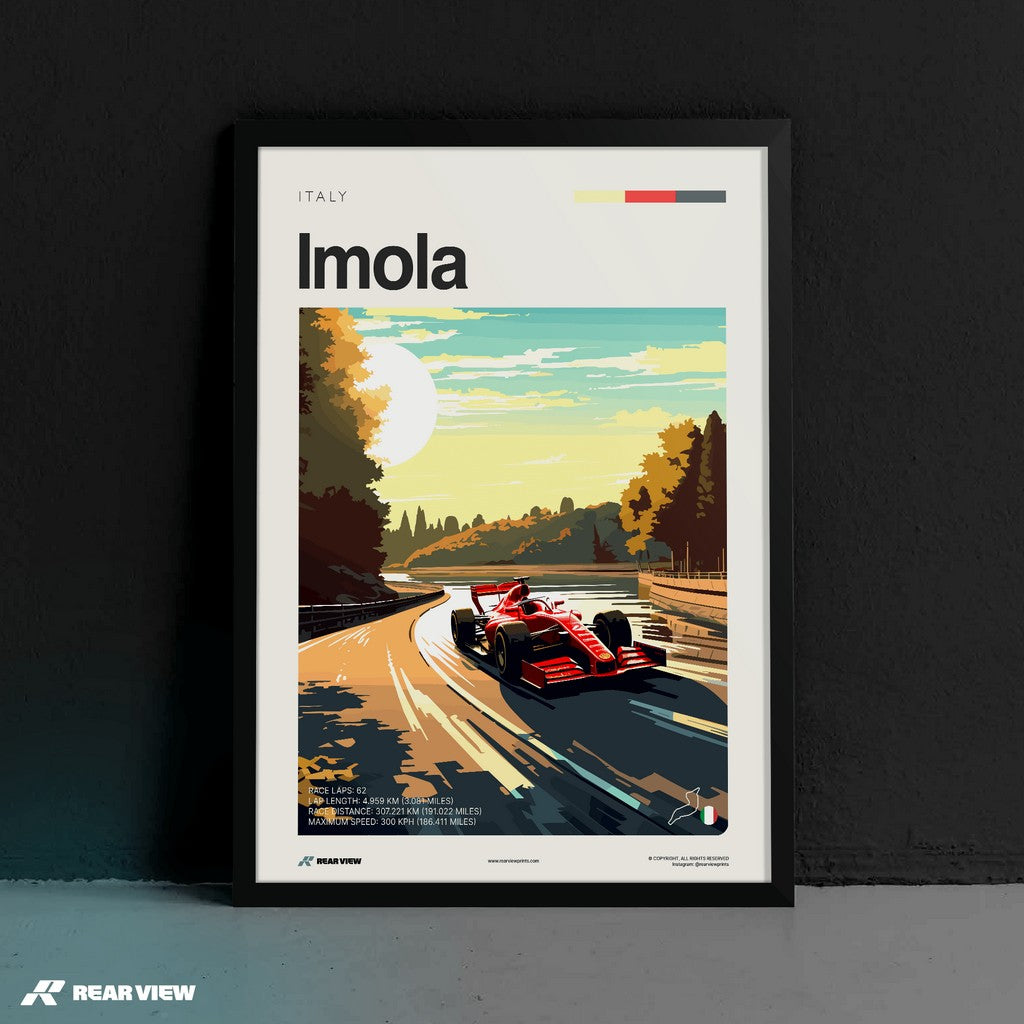 Imola Race Track - Art Print