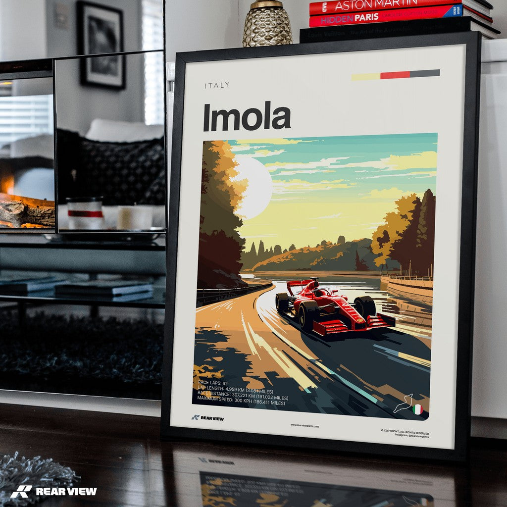 Imola Race Track - Art Print