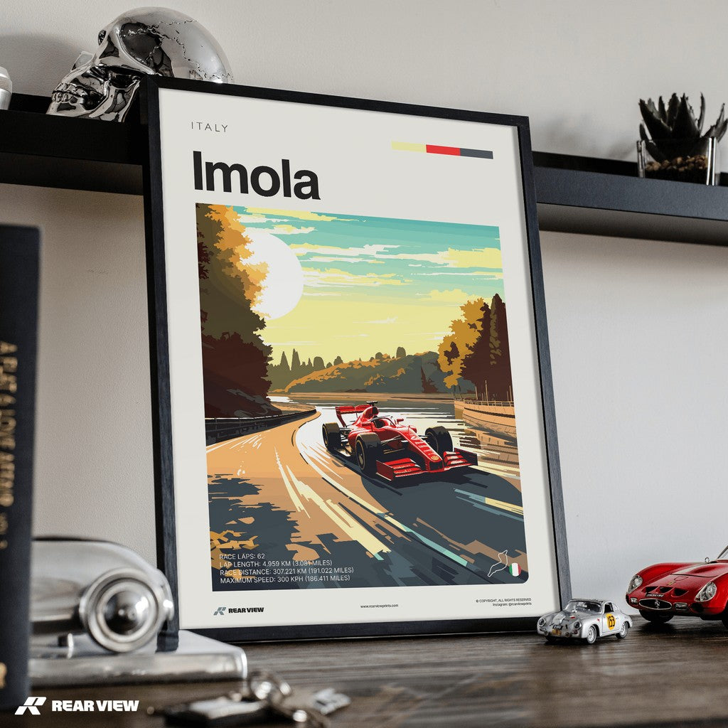 Imola Race Track - Art Print