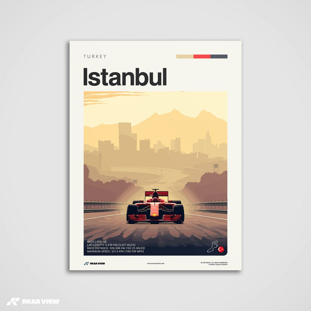 Istanbul Race Track - Art Print