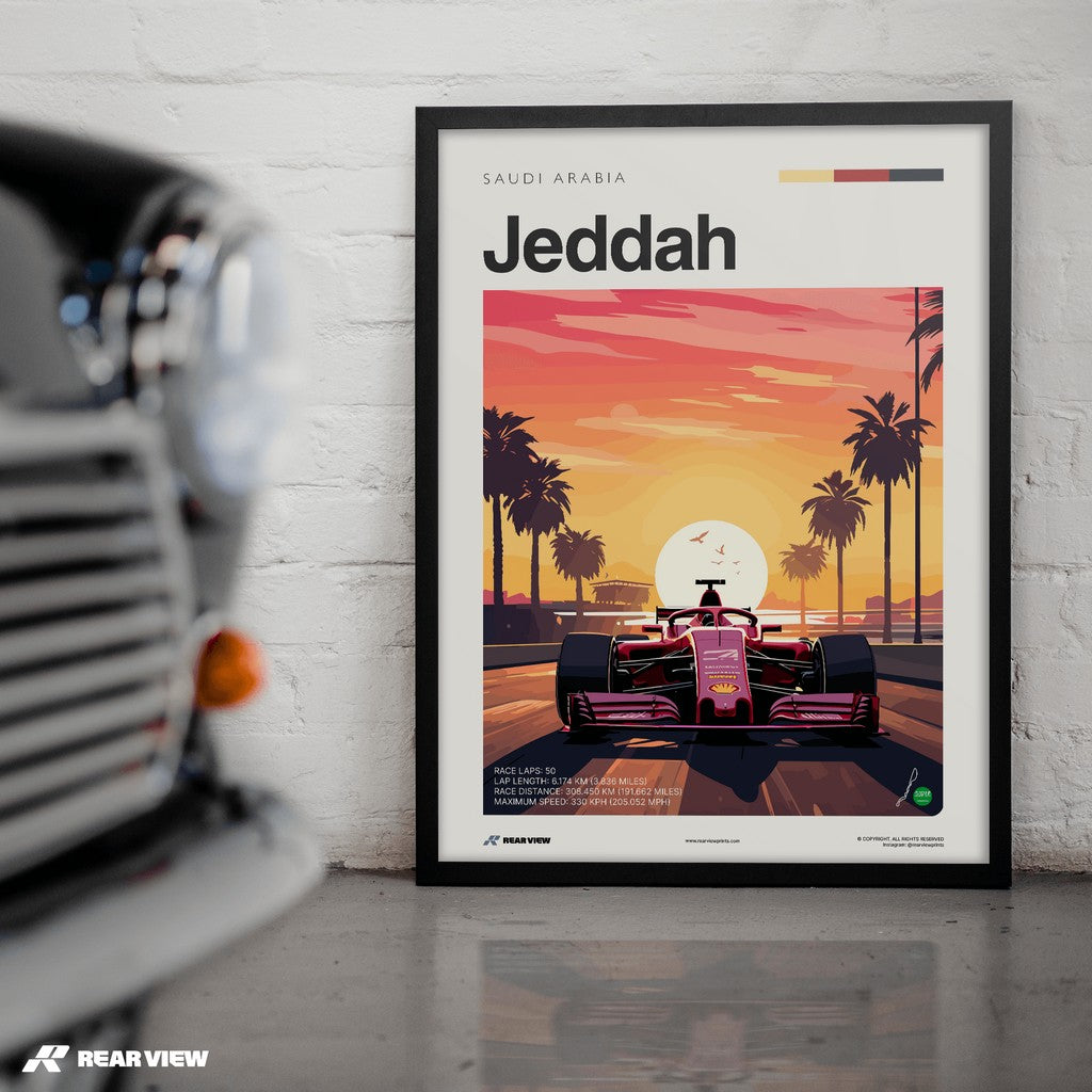 Jeddah Race Track - Art Print