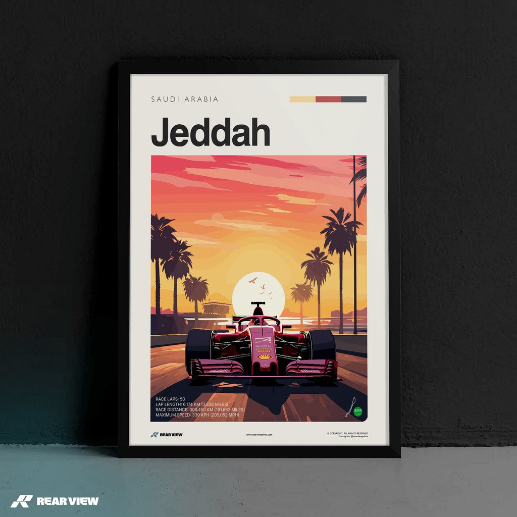 Jeddah Race Track - Art Print