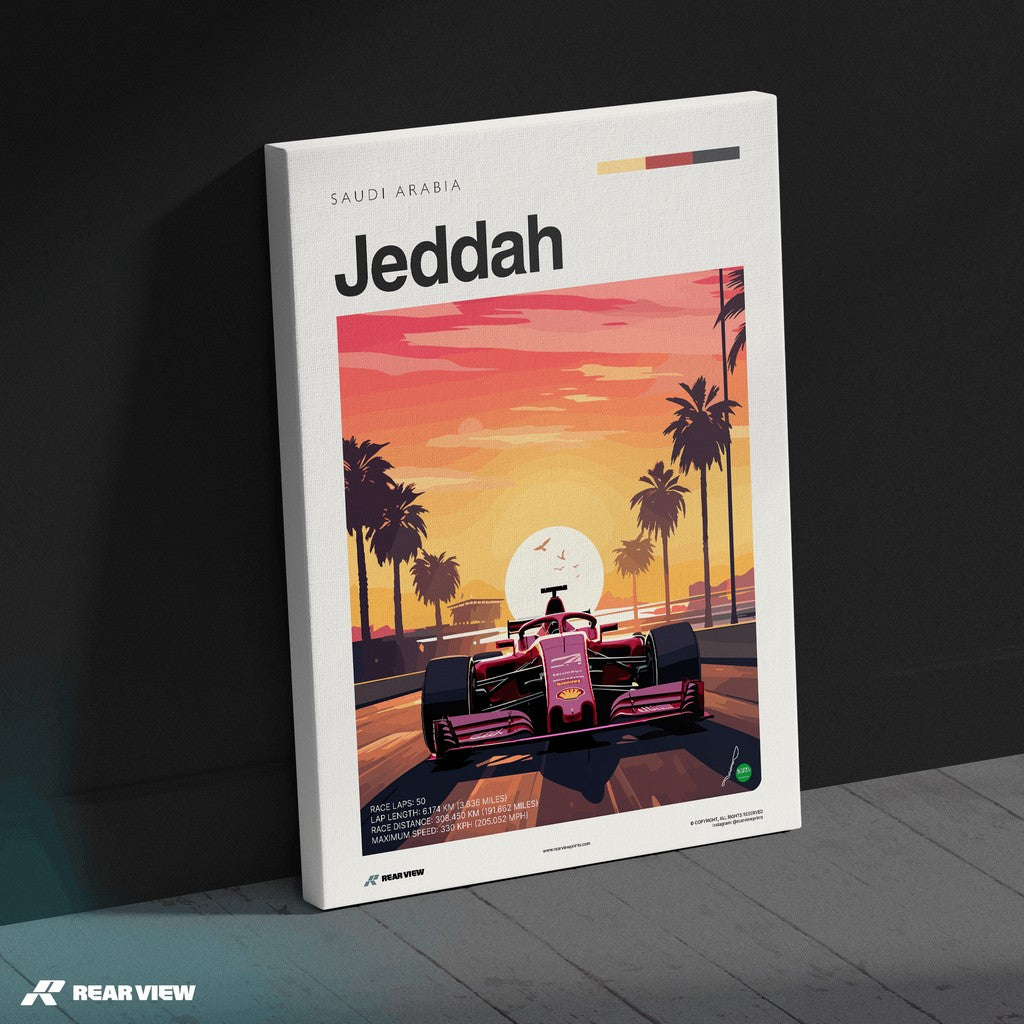 Jeddah Race Track - Art Print