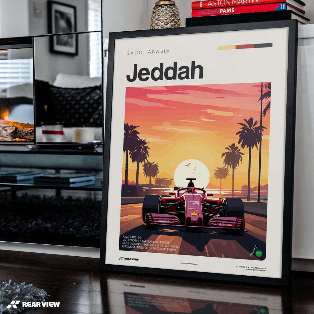 Jeddah Race Track - Art Print