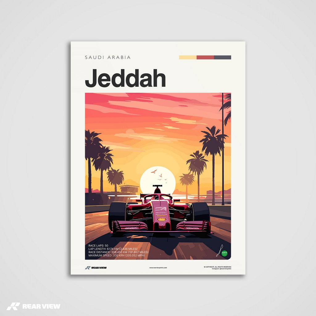 Jeddah Race Track - Art Print