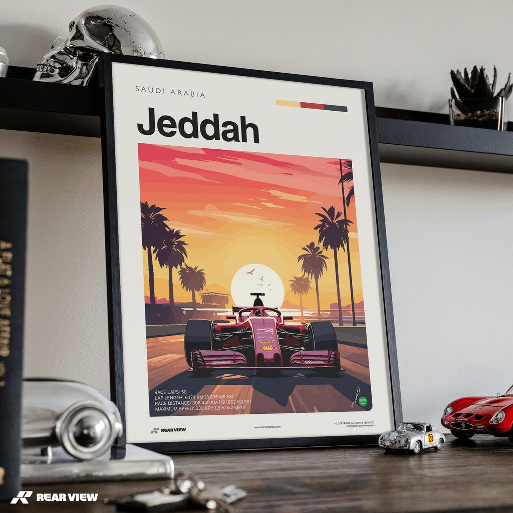 Jeddah Race Track - Art Print