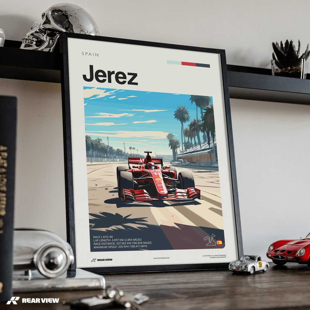 Jerez Race Track - Art Print