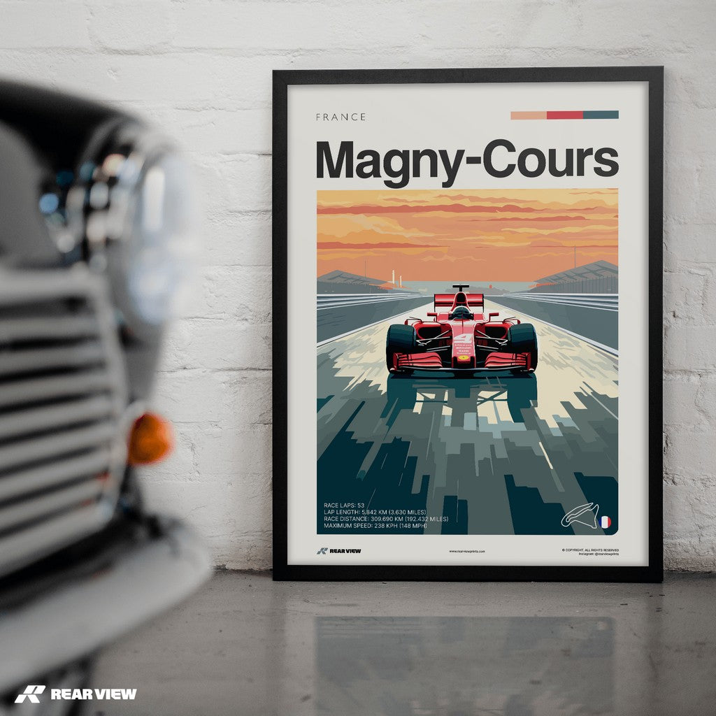 Magny-Cours Race Track - Art Print