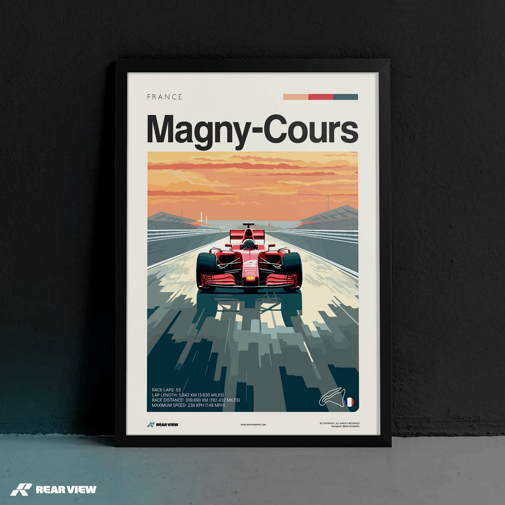 Magny-Cours Race Track - Art Print