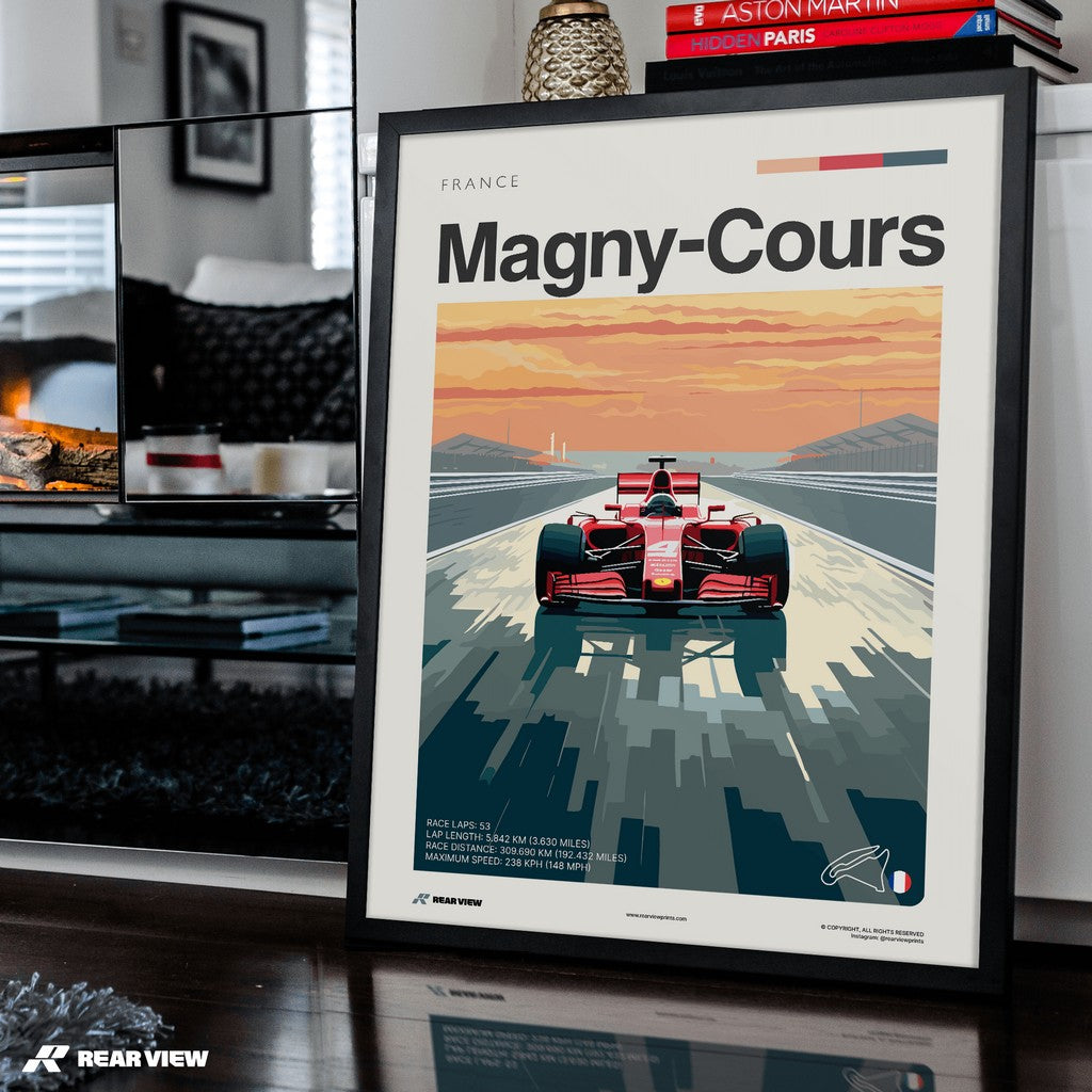 Magny-Cours Race Track - Art Print