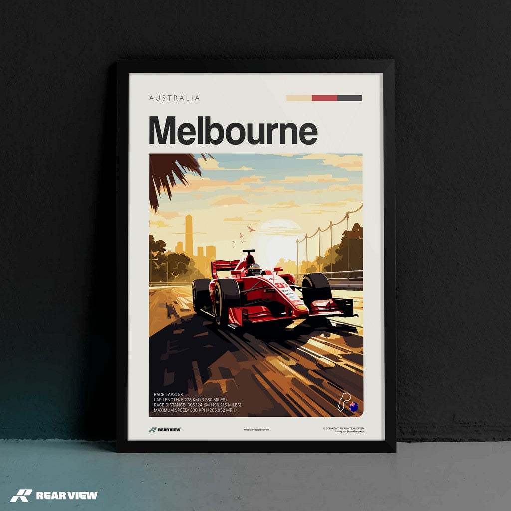 Melbourne Race Track - Art Print