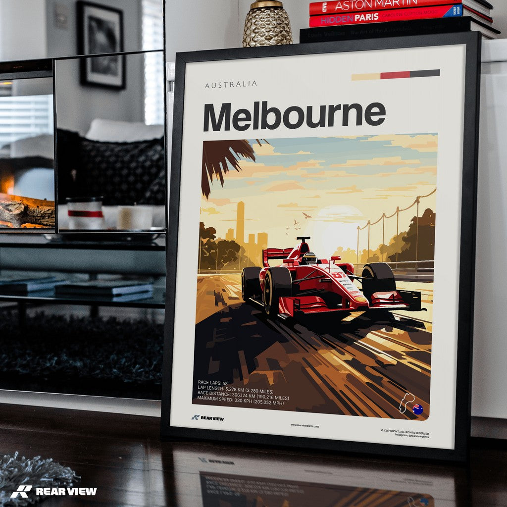 Melbourne Race Track - Art Print