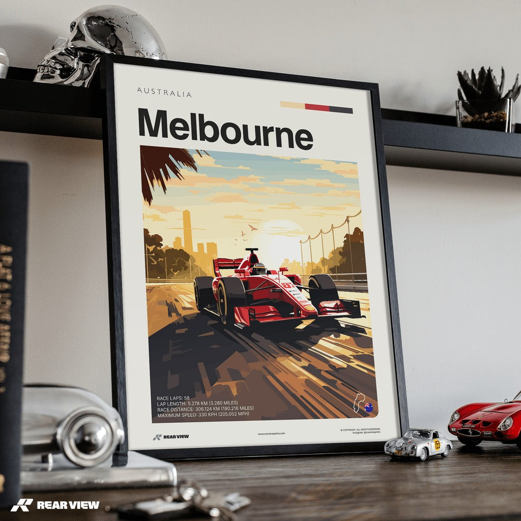 Melbourne Race Track - Art Print