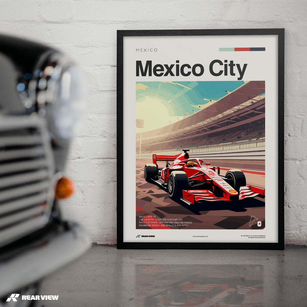 Mexico City Race Track - Art Print