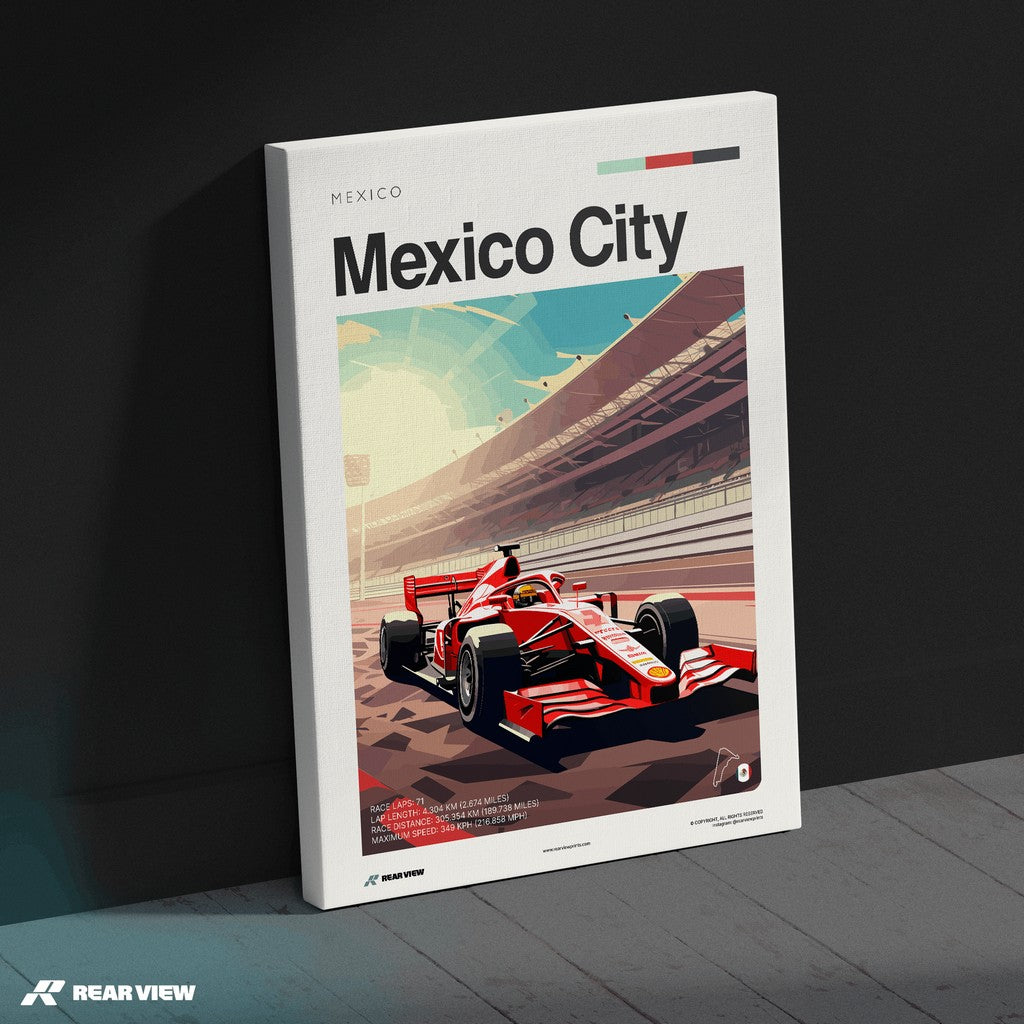 Mexico City Race Track - Art Print