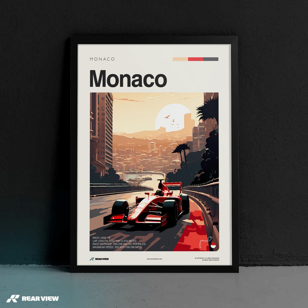 Monaco Race Track - Art Print