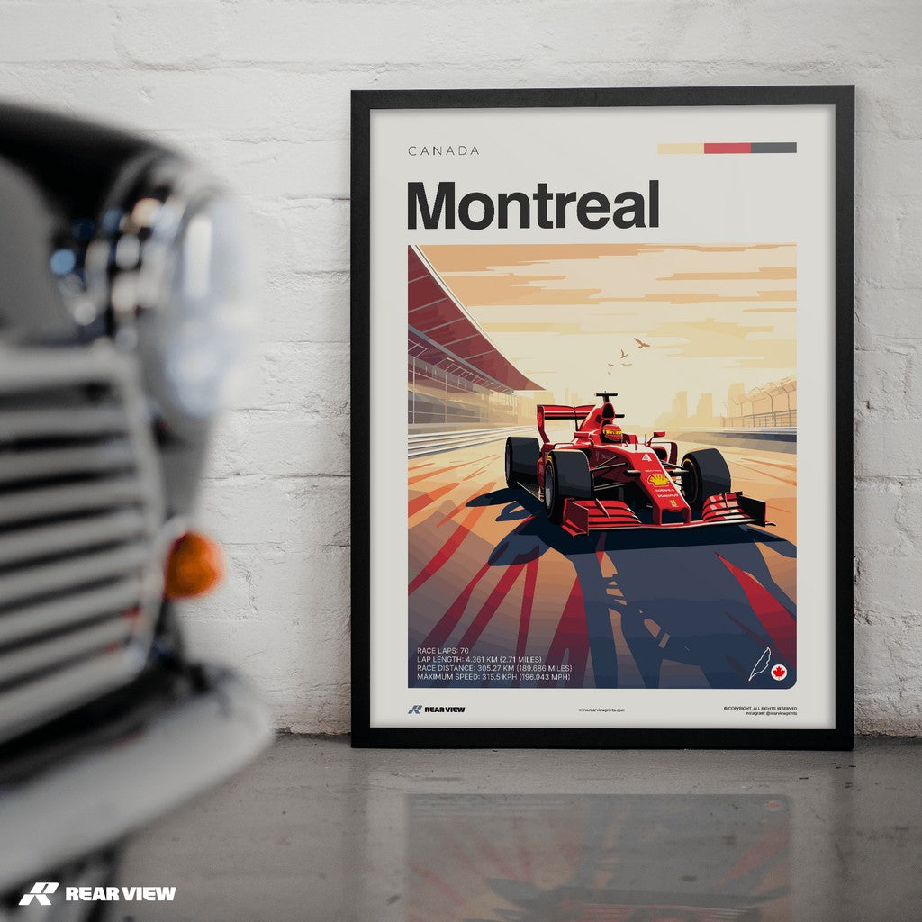 Montreal Race Track - Art Print