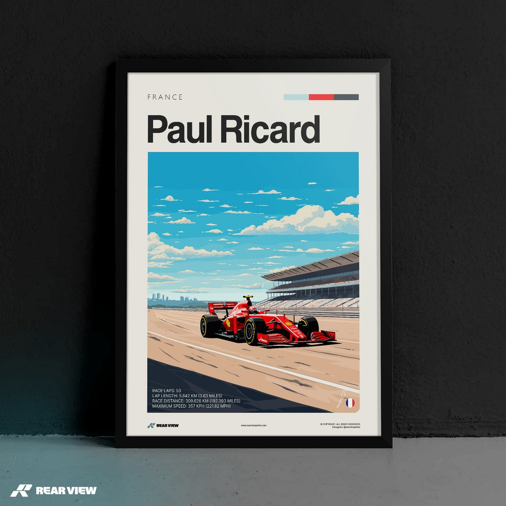 Paul Richard Race Track - Art Print