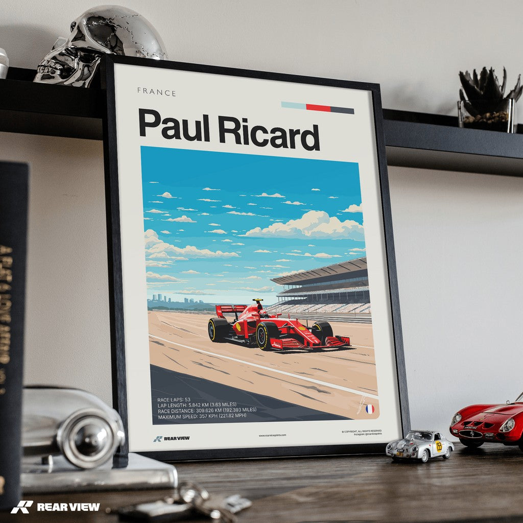 Paul Richard Race Track - Art Print