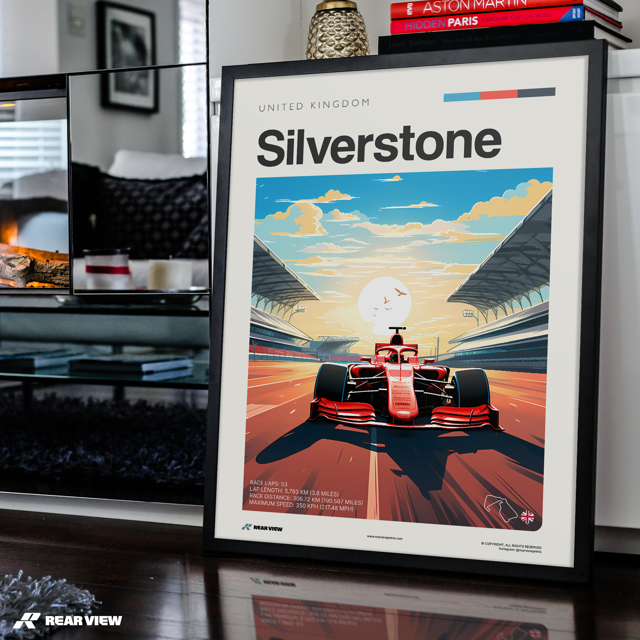 Silverstone Race Track - Art Print