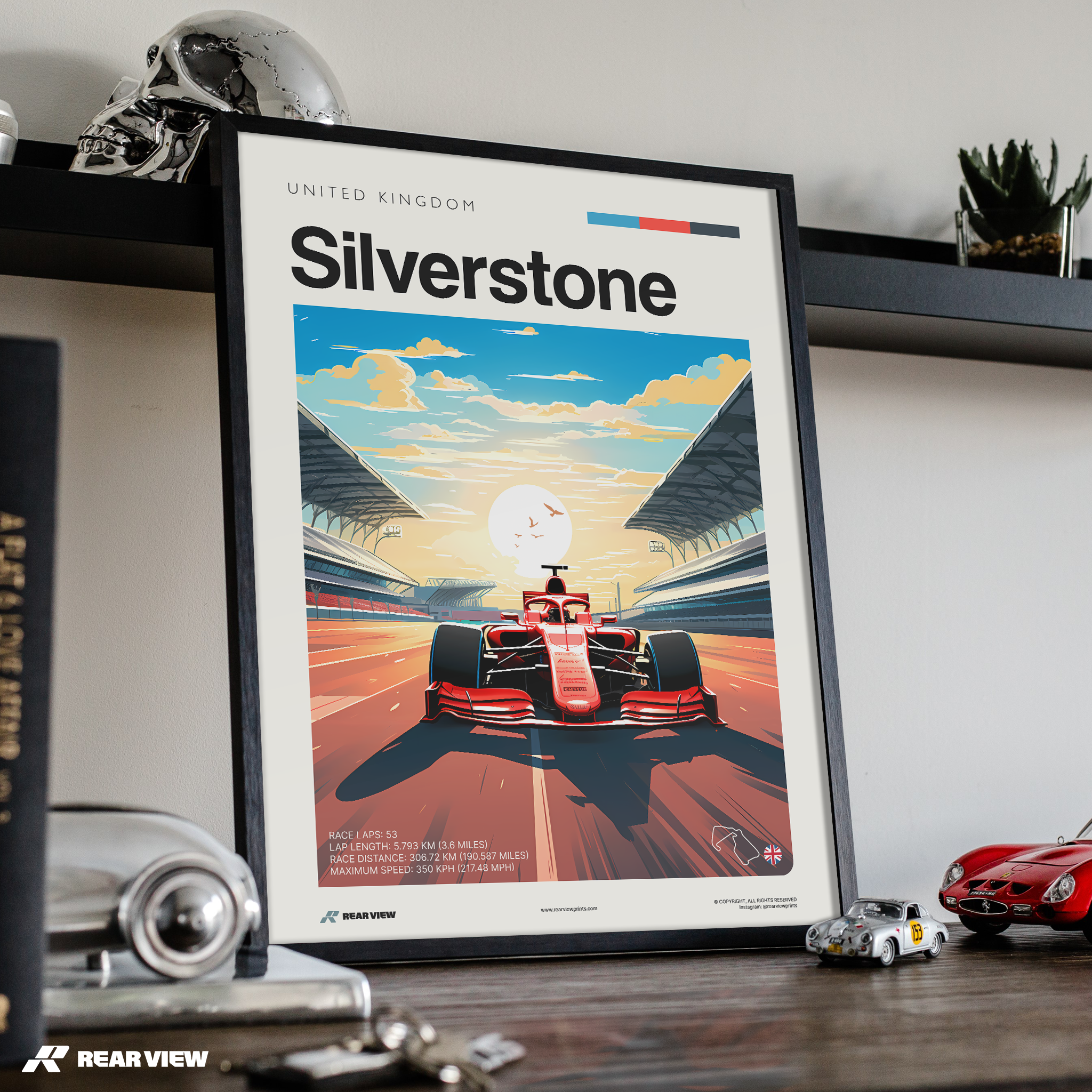 Silverstone Race Track - Art Print