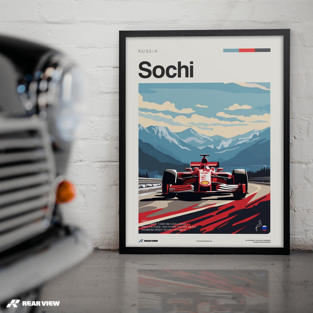 Sochi Race Track - Art Print