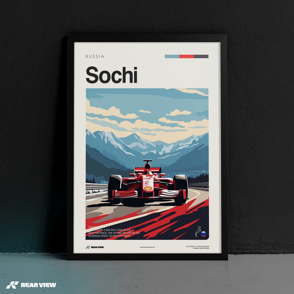 Sochi Race Track - Art Print