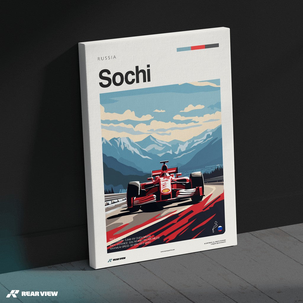 Sochi Race Track - Art Print