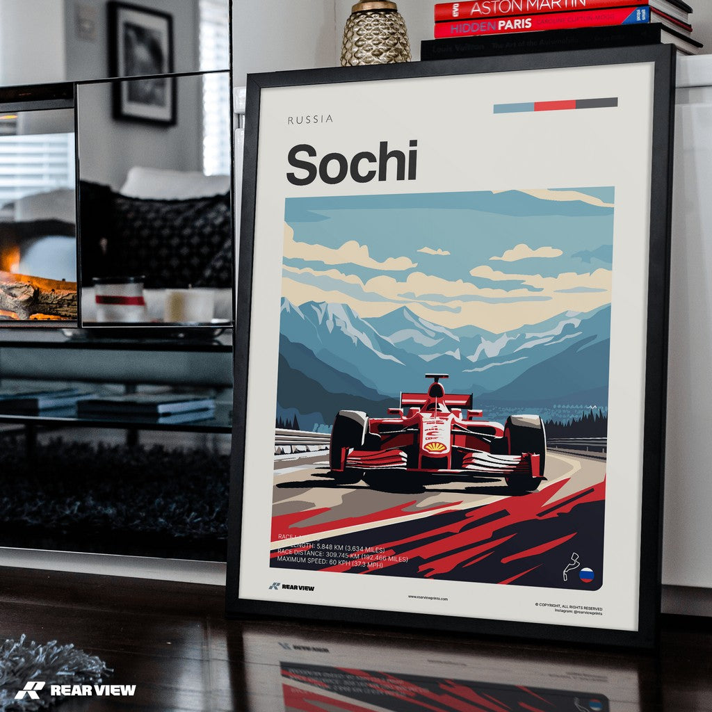 Sochi Race Track - Art Print