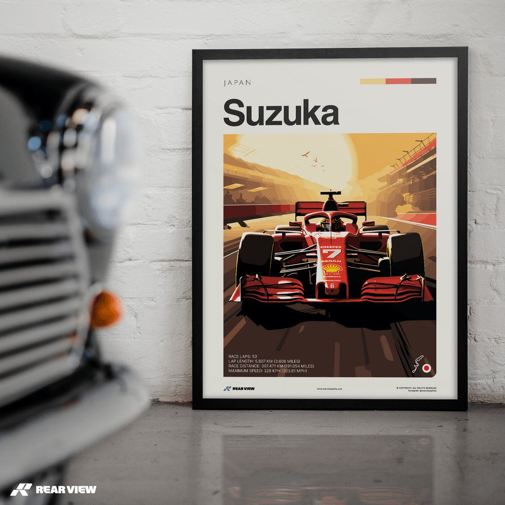 Suzuka Race Track - Art Print