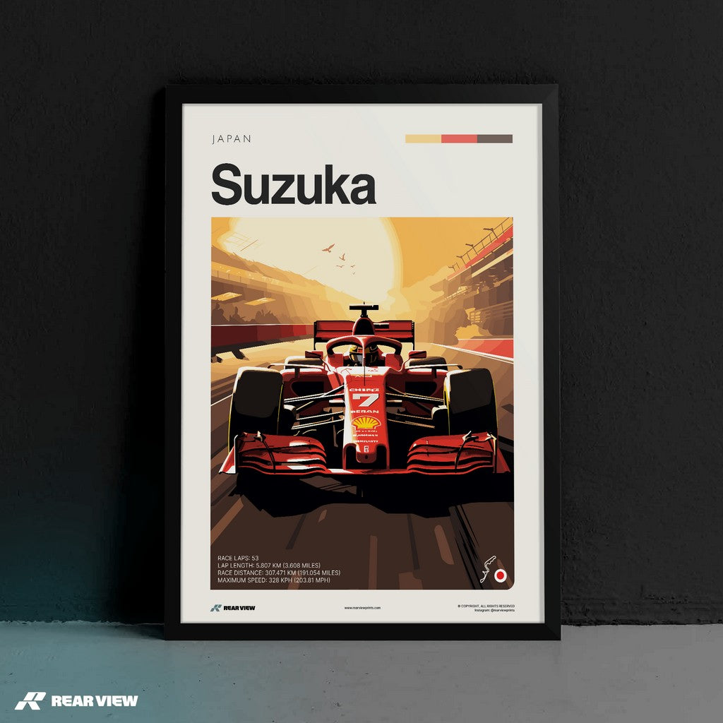 Suzuka Race Track - Art Print