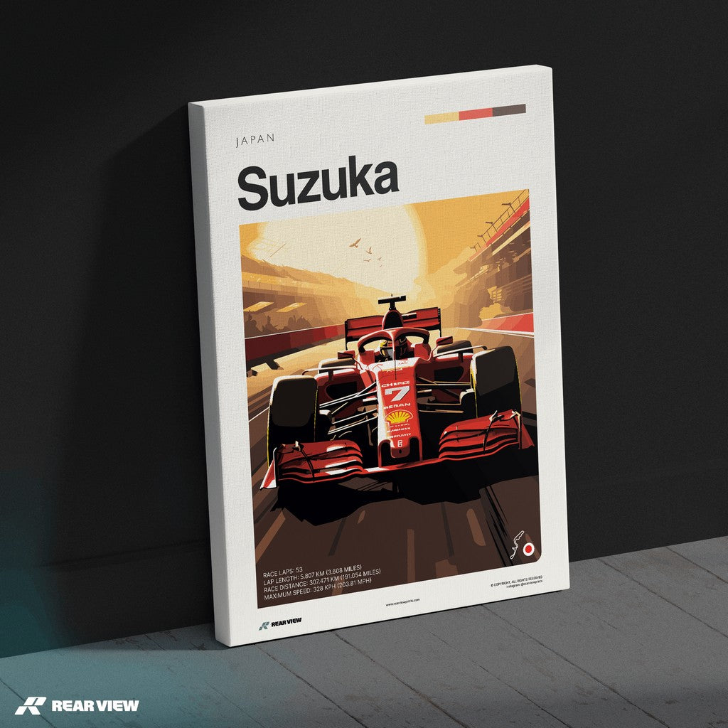 Suzuka Race Track - Art Print