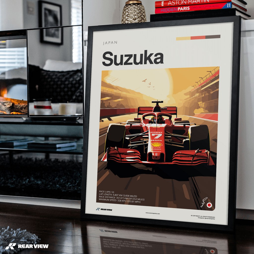 Suzuka Race Track - Art Print