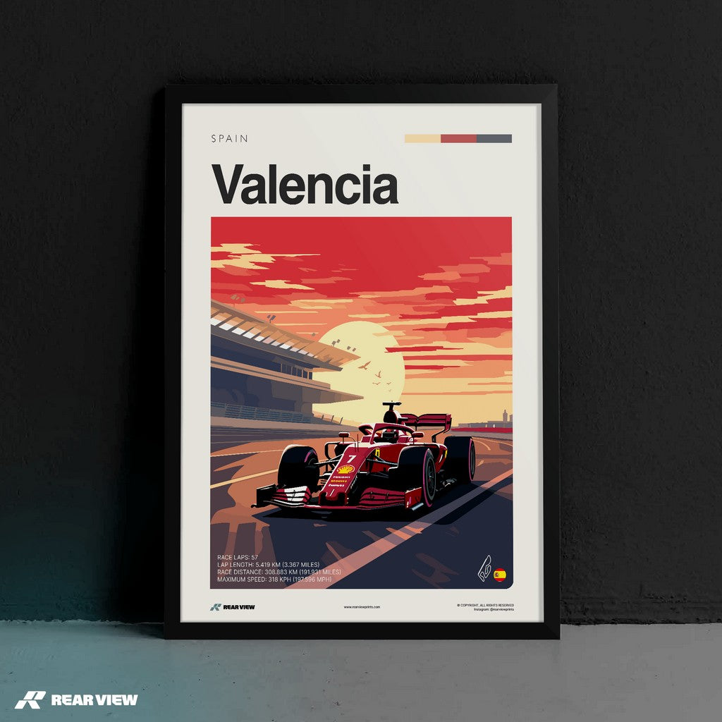 Valencia Race Track - Art Print