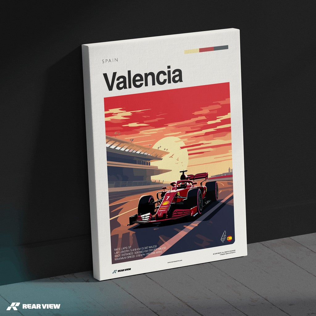 Valencia Race Track - Art Print