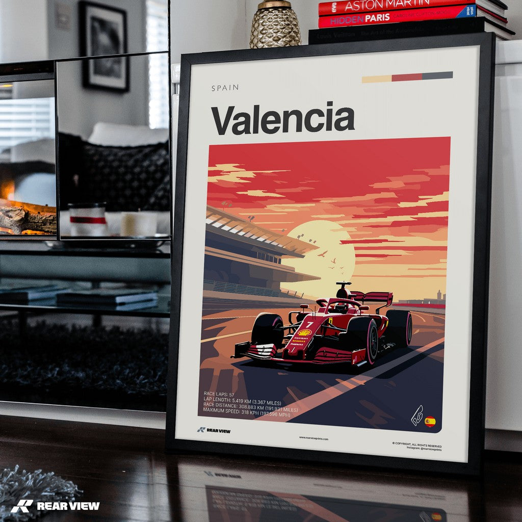 Valencia Race Track - Art Print