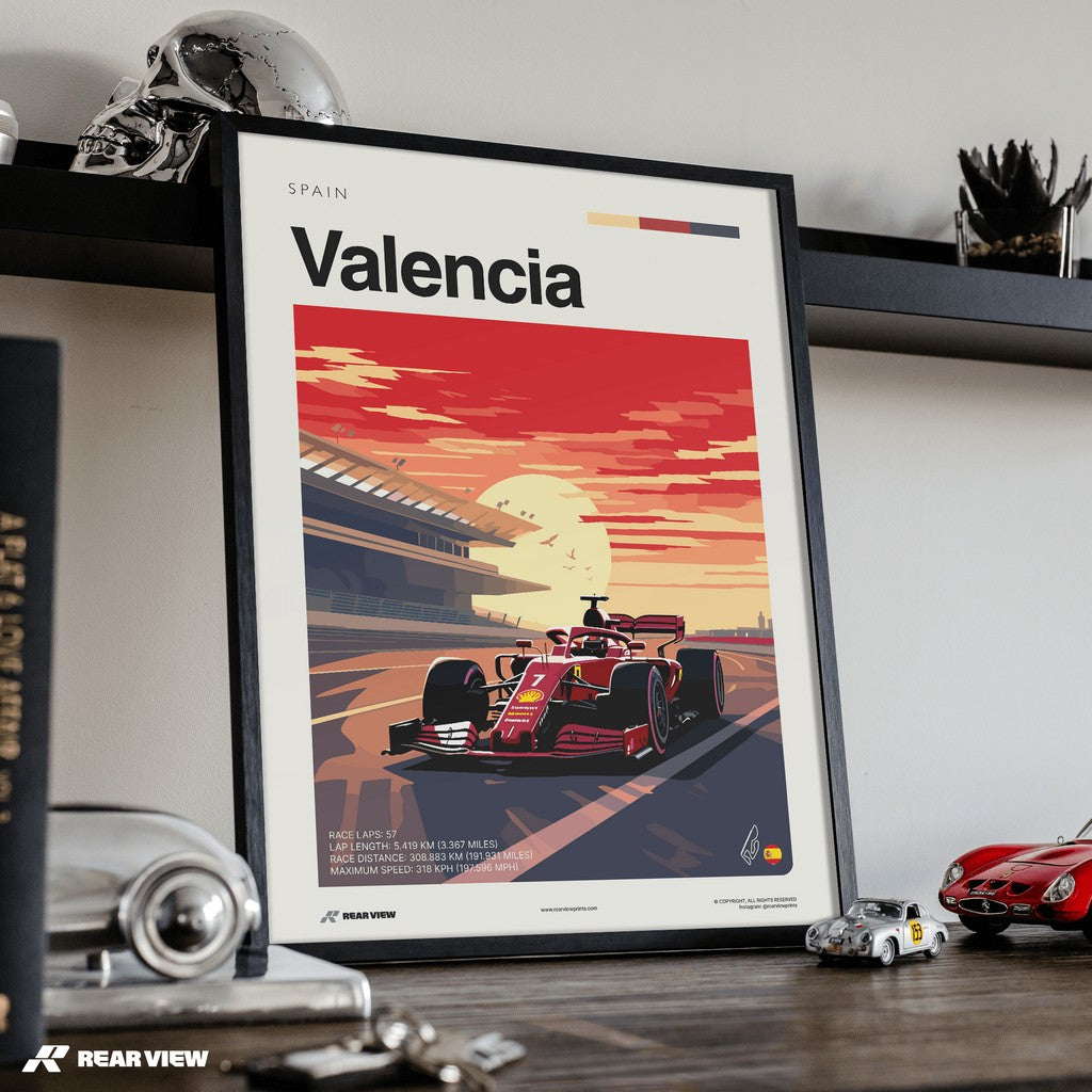 Valencia Race Track - Art Print