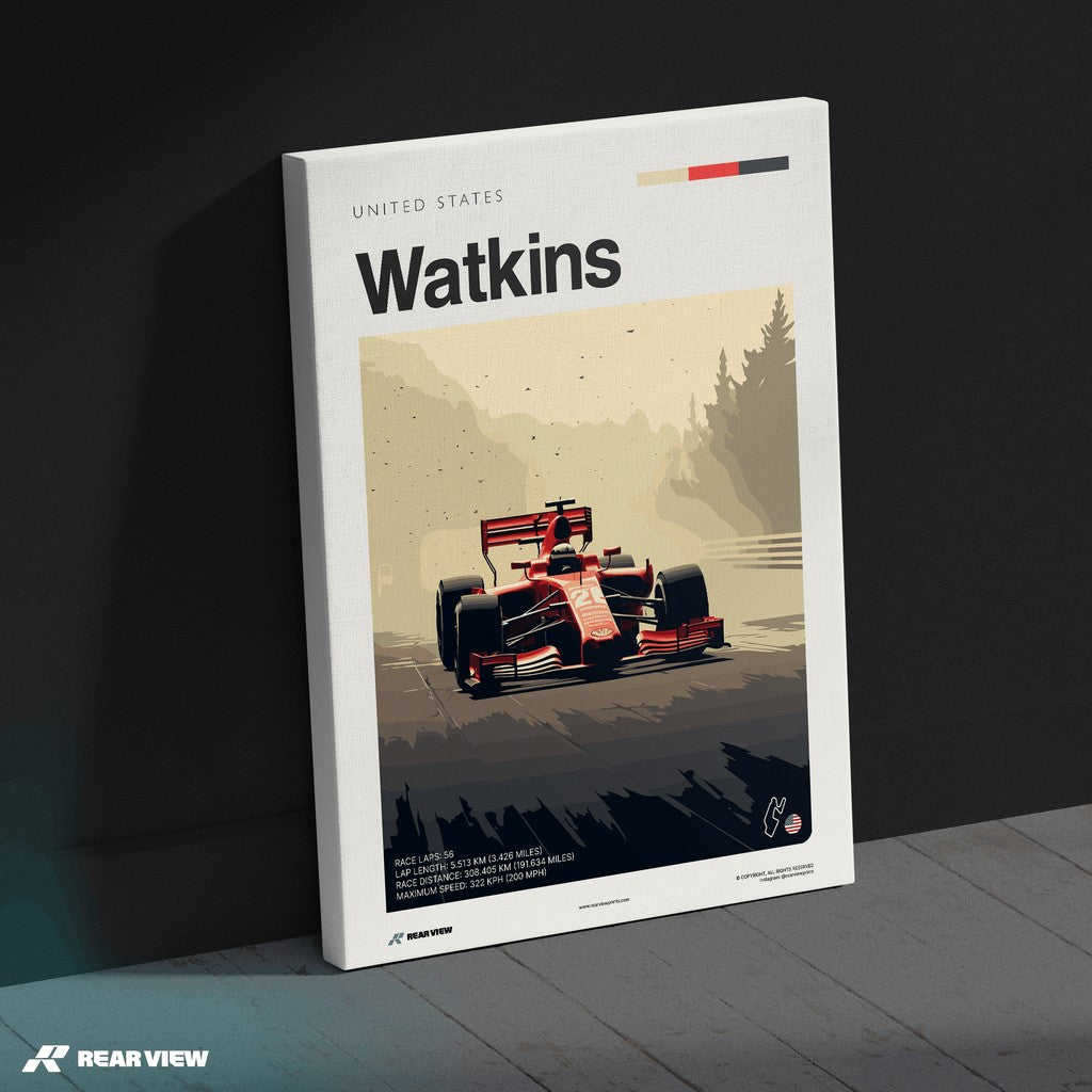 Watkins Race Track - Art Print